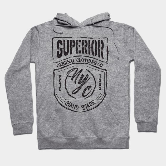 Superior nyc varsity typography Hoodie by SSSD